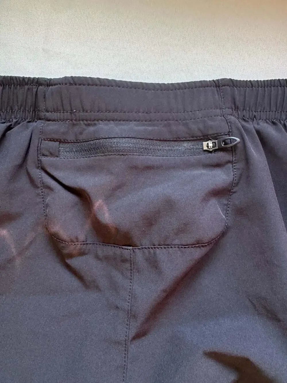 Men’s Black Lined Running Shorts Athletic Gym Activewear Performance Size L